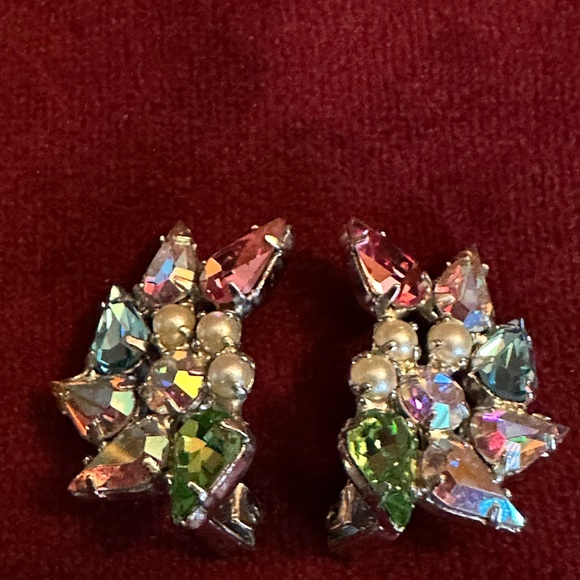 Vintage B.David crystal earring - Picture 2 of 6
